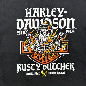 Rusty Butcher Harley Tee XL Black Tshirt